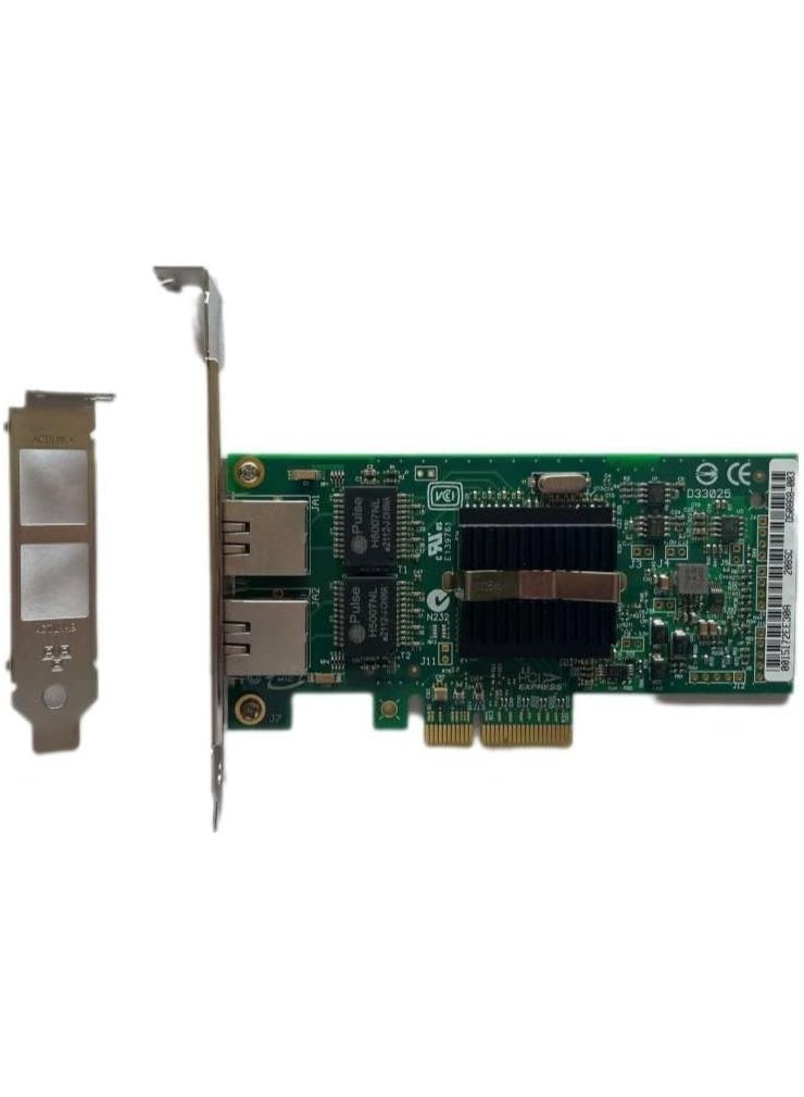 كارت شبكة PCIe جيجابت بمنفذين LAN سرعة 1Gbps لتوسيع الاتصال السلكي للكمبيوتر والسيرفر كارت إنترنت عالي الأداء - Image 4