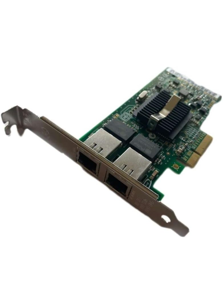 كارت شبكة PCIe جيجابت بمنفذين LAN سرعة 1Gbps لتوسيع الاتصال السلكي للكمبيوتر والسيرفر كارت إنترنت عالي الأداء - Image 1