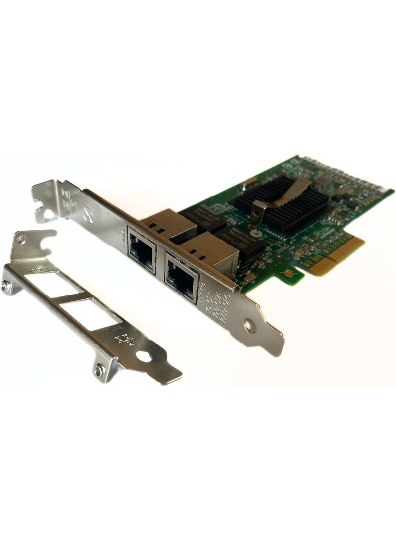 كارت شبكة PCIe جيجابت بمنفذين LAN سرعة 1Gbps لتوسيع الاتصال السلكي للكمبيوتر والسيرفر كارت إنترنت عالي الأداء - Image 5