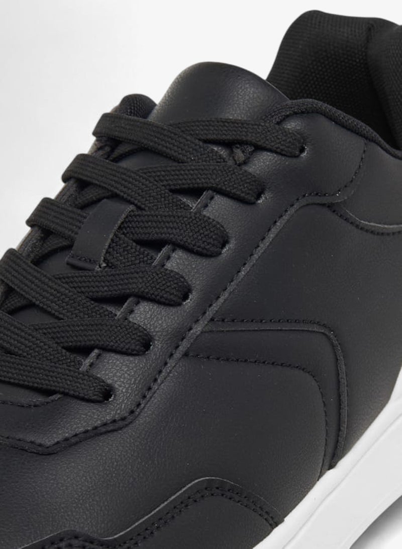 LBL by Shoexpress Men's Panelled Sneakers with Lace-Up Closure - Image 4