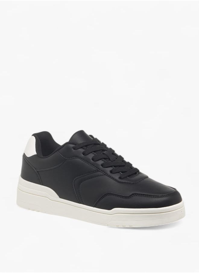 LBL by Shoexpress Men's Panelled Sneakers with Lace-Up Closure  - Image 1