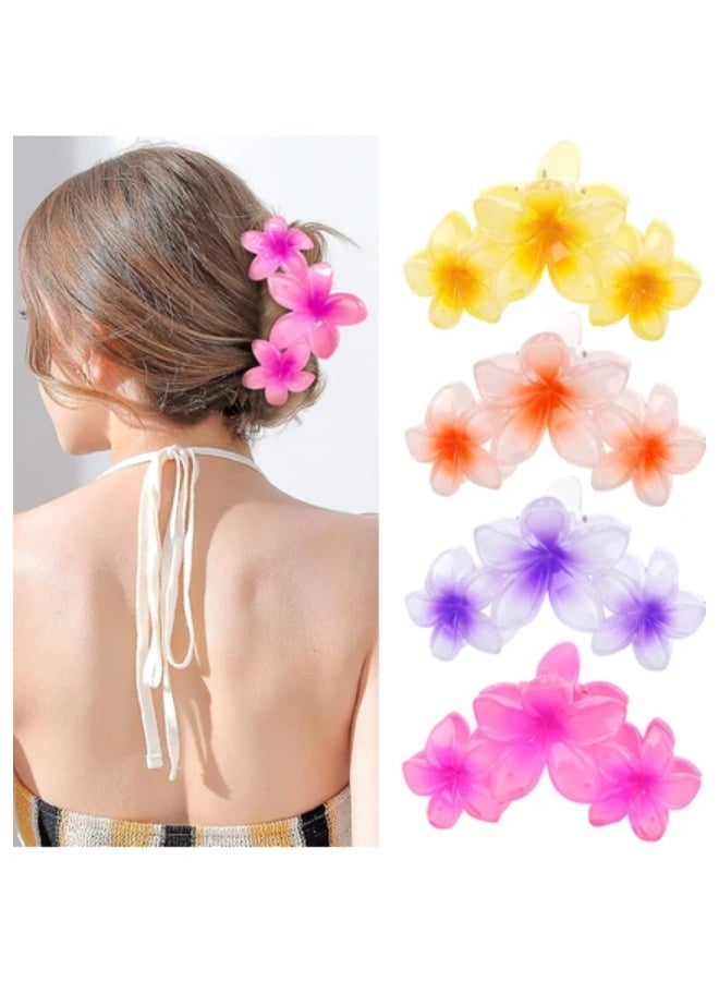 Hawaiian Toka 3 clips yellow (1 big  2 small) multi color - Image 2