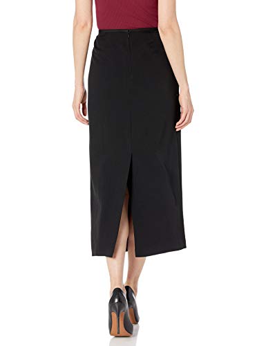 Kasper Women's Stretch Crepe Column Midi Skirt Black - Image 2