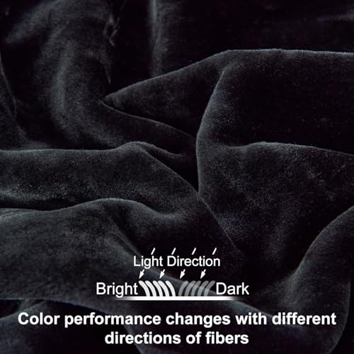 JYK Fleece Plush Blanket 4.4 LB, 1 Ply, Korean Mink Blanket King 85" x 95" - Super Soft and Warm, Lightweight and Cozy Fuzzy Solid Color Fleece Blanket for Bed, Black - Image 3