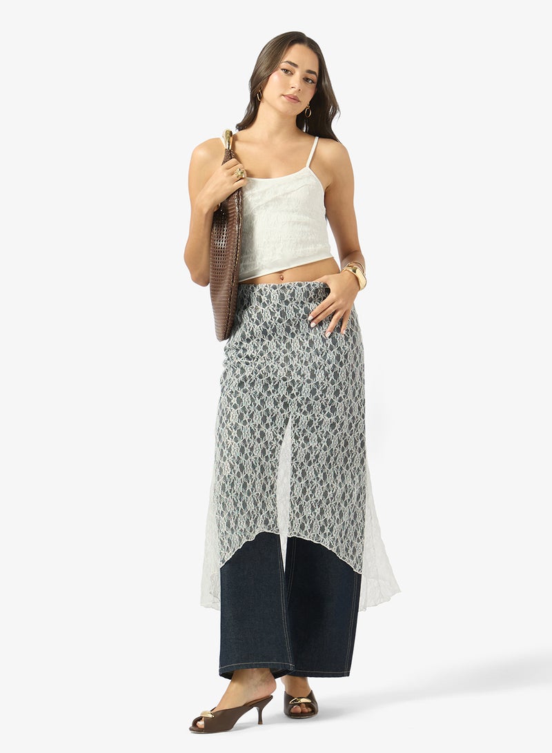 Ginger Cami Lace Tank Top & Maxi Skirt Coord Set - Image 5