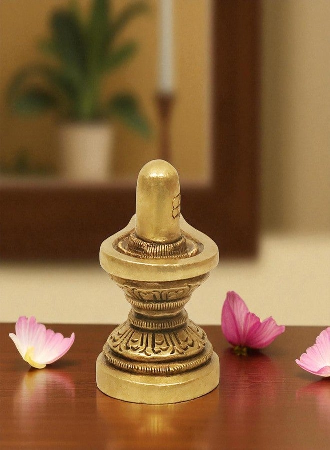 SHANTI تمثال شيفلينج نحاسي من شانتي، مناسب للعبادة المنزلية، ولتركيبه في الماندير أو المكتب، كما يُعد هدية وديكورًا. الارتفاع: 1.8 بوصة - Image 4