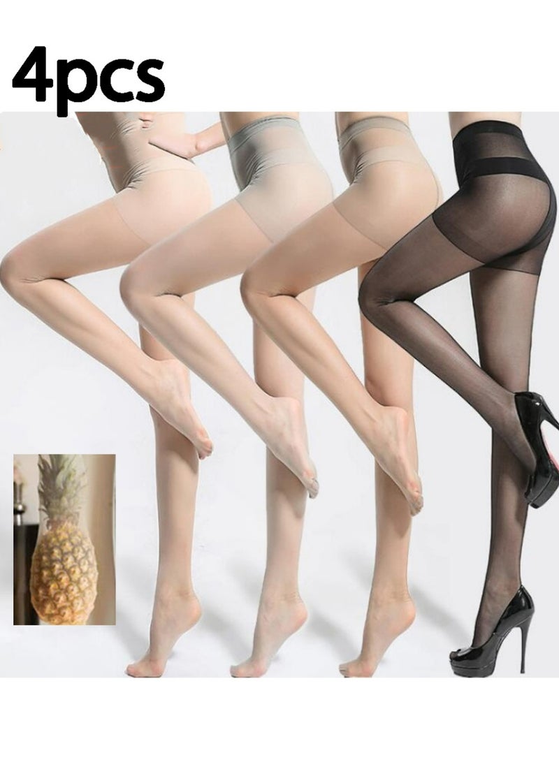 تريكل 4PCS المرأة سراويل التحكم أعلى سراويل مع أصابع القدم المعززة ومكافحة التسرب رقيقة جدا التنفس سراويل - Image 1