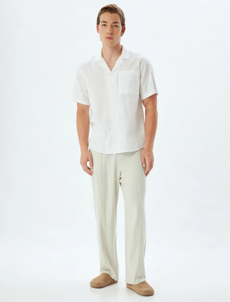 كوتون Linen Shirt