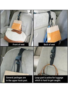 erorex Car Seat Headrest Hooks 4 Pcs Universal Vehicle Car Seat Back Headrest Bottle Holder Strong Durable  - Image 2