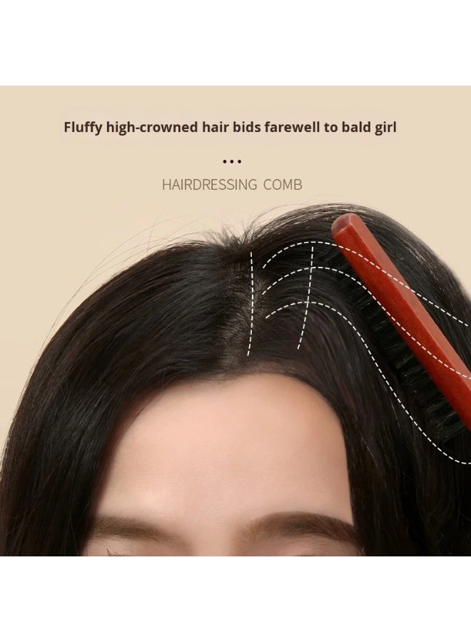 Anti-Static Wooden Teasing Brush for Professional Salon Hair Styling One Side - Image 5