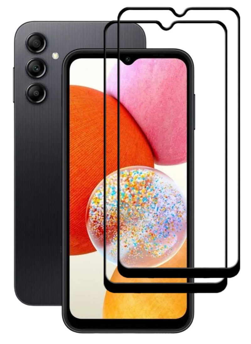 ACLIX 2 Pieces Antistatic ESD Dustproof Premium Quality High Definition Tempered Glass Screen Protector Designed For Samsung Galaxy A14 - Image 1