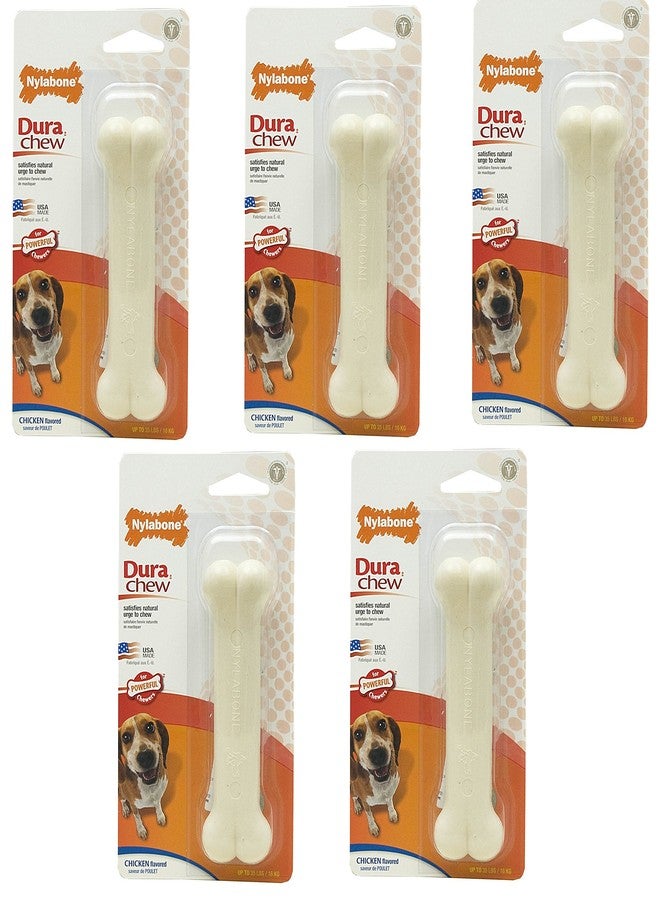 نيلابون (عبوة من 5 قطع) عظام مضغ للكلاب بنكهة الدجاج من نايلابون دورا تشو وولف