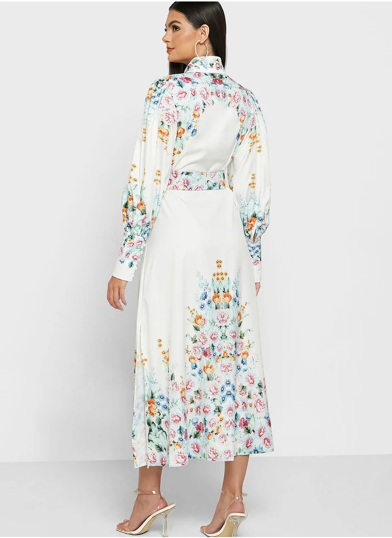 Khizana Printed A-Line Dress