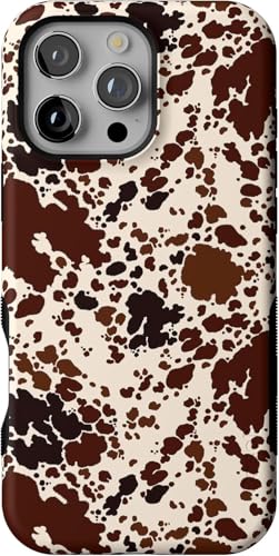 Casely iPhone 16 Pro Case Cowgirl Envy Cow Print Bold Protective Design Compatible with MagSafe - Image 1