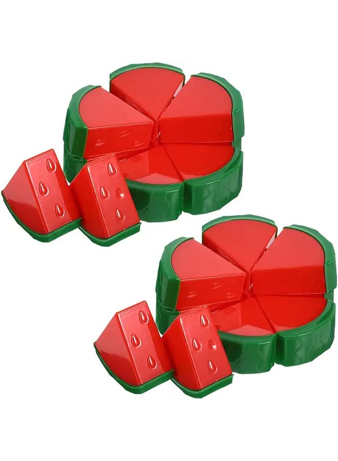 Watermelon Shaped Plastic Gift Box Set Of 18pcs For Party Wedding Birthday - Image 1