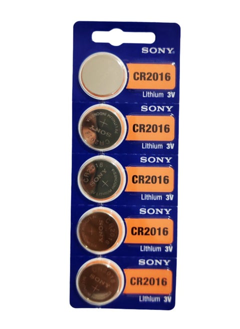 CR2016 Lithium 3V Battery 5 Pcs