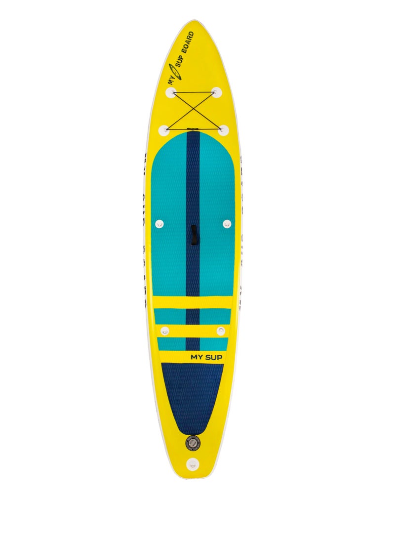 SHARMAX My SUP 11.6 Special Inflatable Stand Up Paddle Board | 11'6" Dual-Layer PVC | 2-Person Capacity | 290L Displacement | Front Cargo System | 3 Fins for Stability | Beginner-Friendly - Image 1