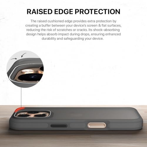 CASEGEAR Bold Pro Back Cover Case Compatible with iPhone 16 Pro | 14.8 Feet Drop Protection | 360° Complete Protection | Shockproof & Scratch Resistant | Black - Image 5