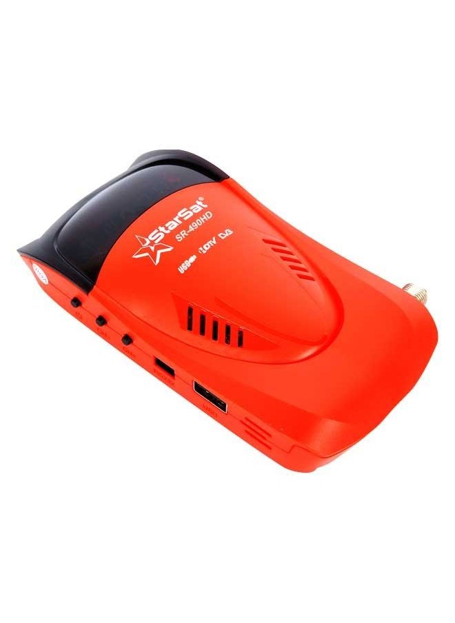 StarSat - StarSat SR-490HD Full HD DVBS2 Satellite Receiver 5000 Channels PVR Black Red - Image 1