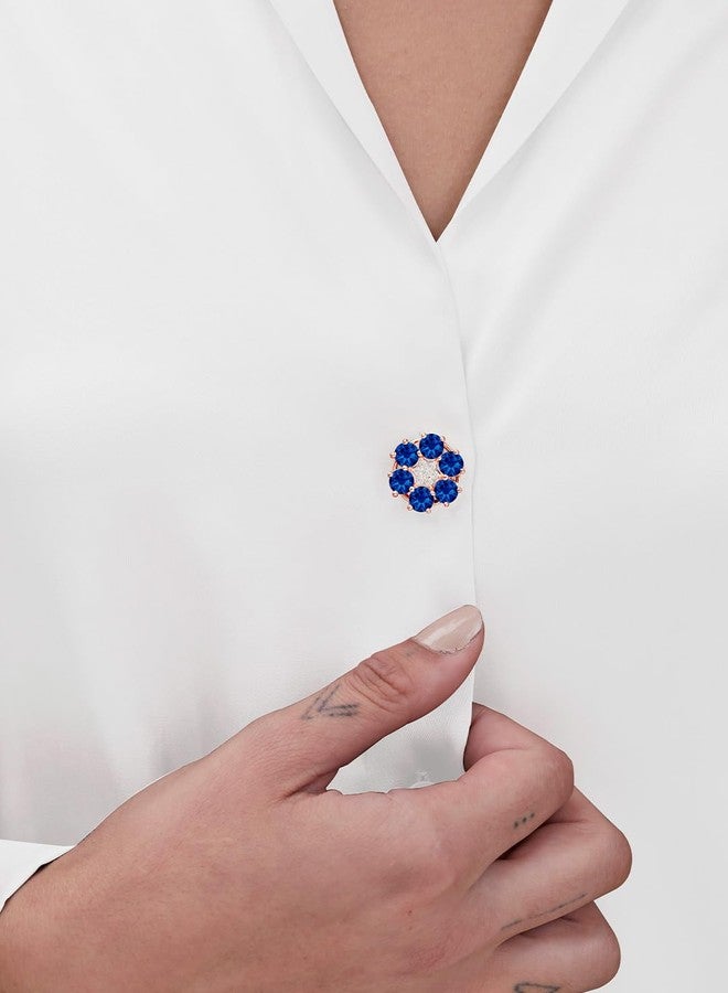 مينوتيا أزرار قمصان نسائية أنيقة من مينوتيا | أزرار قمصان أنيقة للنساء والفتيات، لون ذهبي وردي_MNT0467BL_RG - Image 5