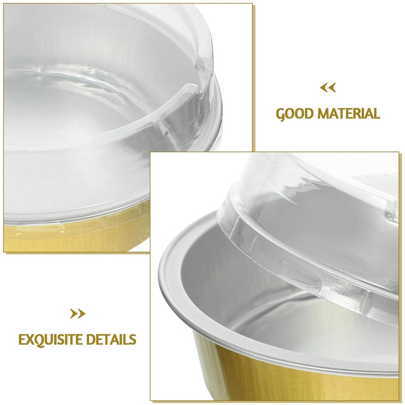 25 Pcs Small Aluminum Foil Baking Cups Disposable Heat Resistant Cupcake Liners - Image 4