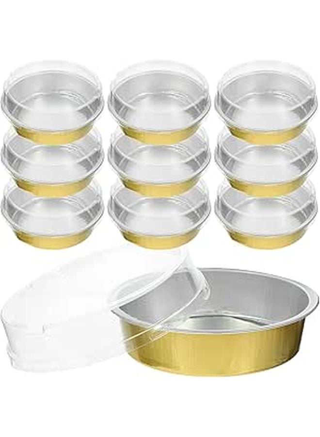 25 Pcs Small Aluminum Foil Baking Cups Disposable Heat Resistant Cupcake Liners - Image 1