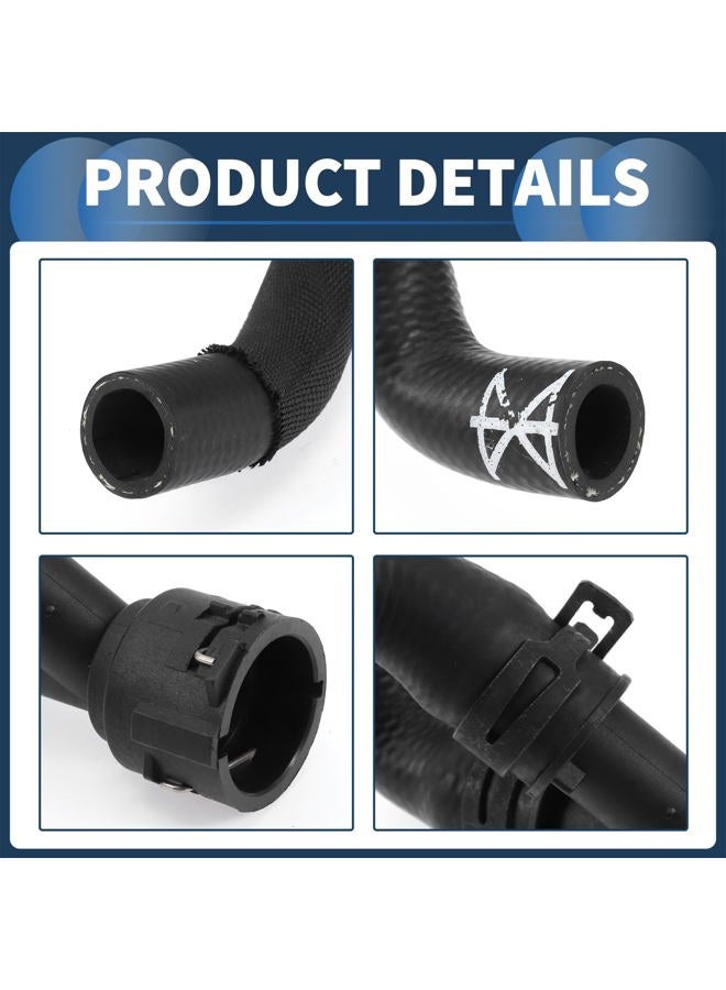 Partuto Radiator Hose Heater Hose No.4H0819373L for Audi A8 Quattro l Base Sedan 3.0L 2013-2014 Black Rubber 1 Pc Coolant Pipe Good Sealing - Image 5