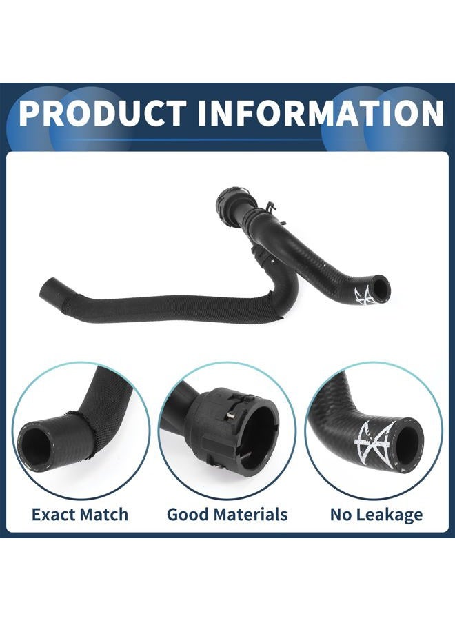 Partuto Radiator Hose Heater Hose No.4H0819373L for Audi A8 Quattro l Base Sedan 3.0L 2013-2014 Black Rubber 1 Pc Coolant Pipe Good Sealing - Image 4