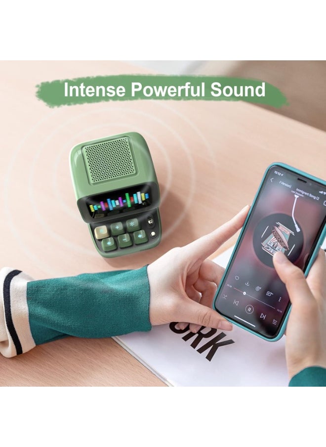 Divoom Divoom Ditoo – Retro Pixel Art Bluetooth Speaker with 16x16 LED Screen and App Control - Green  - Image 4