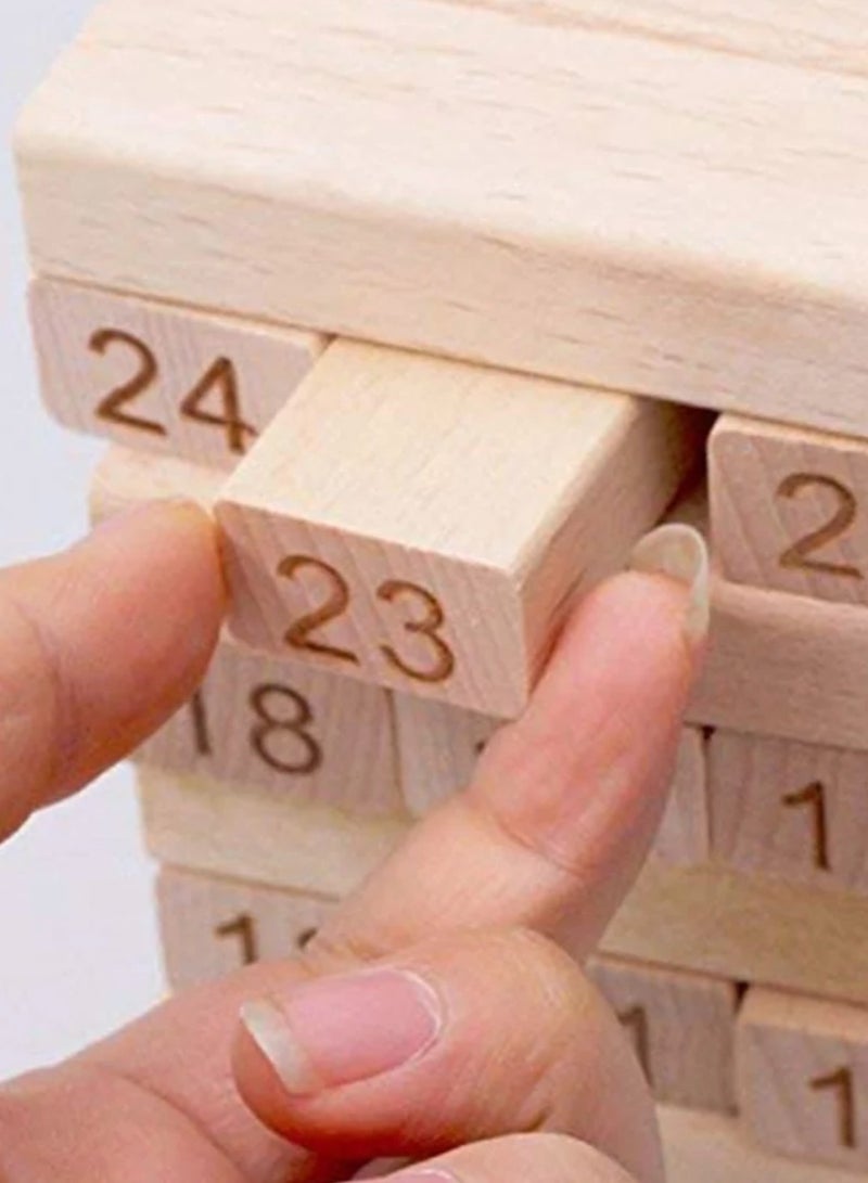اي تي اي مجموعة مكعبات خشبية كلاسيكية غير سامة وصديقة للبيئة وقابلة للتكديس  - Image 3