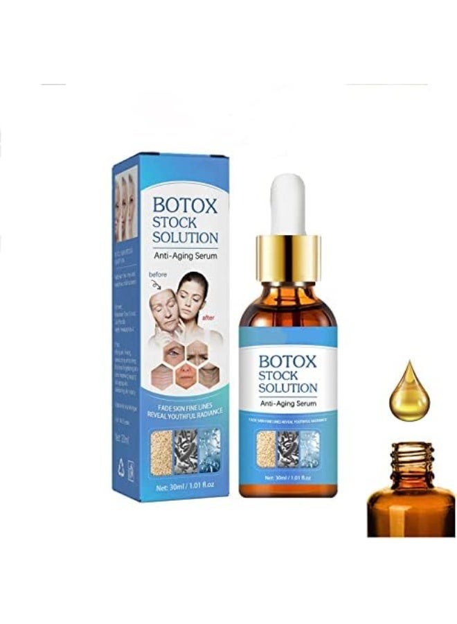 West&Month Botox Stock Solution Face Serum 30ml – Instant Skin Tightening Anti-Aging Serum to Reduce Fine Lines & Wrinkles, Boost Collagen, Hydrate and Plump Skin for a Smooth Youthful Look - Image 2