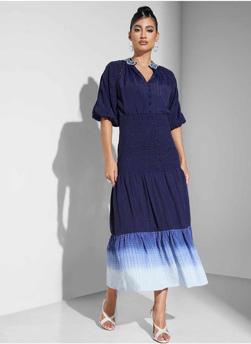 Threadz by Ajooni - Button Detail Dress - Image 1