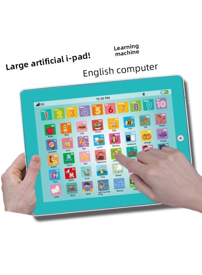 Large English Tablet Learning Machine Children's Simulation IPAD Point Reading Early Education Story Machine Intelligence Development Toys-Color:Large Vertical Screen Pink-26 - Image 4