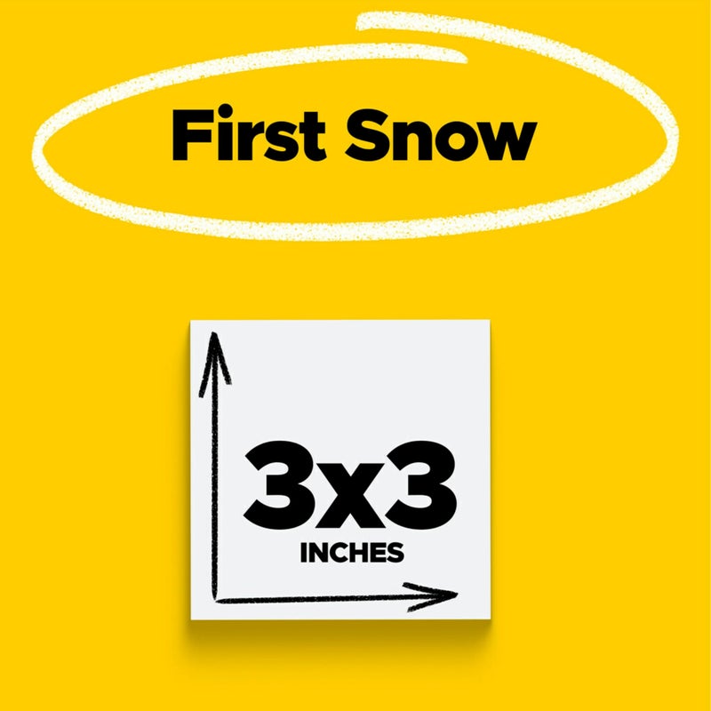 Post It Post-it Super Sticky Notes, 5 Sticky Note Pads, 3 x 3 in., School Supplies for Students, Ideal for Textbooks, Notebooks, Walls and Vertical Surfaces, Single Color Packs Collection - Image 2