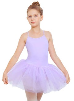 Stelle Stelle Ballet Leotards for Girls Dance Camisole Dress Tutu Skirted Ballerina Outfits Sleeveless (Toddler/Little Girl/Big Girl) (Lavender (Tutu), 2T)  - Image 1