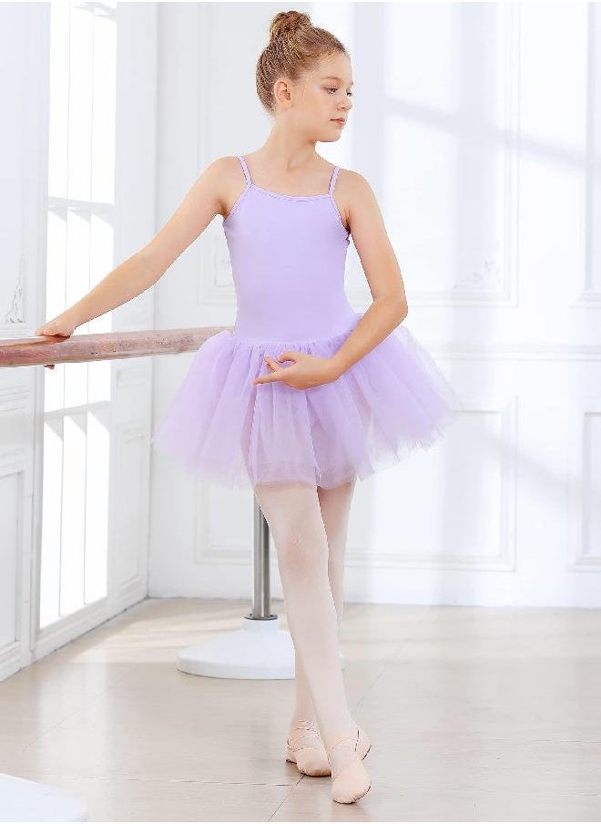 Stelle Stelle Ballet Leotards for Girls Dance Camisole Dress Tutu Skirted Ballerina Outfits Sleeveless (Toddler/Little Girl/Big Girl) (Lavender (Tutu), 2T)  - Image 2