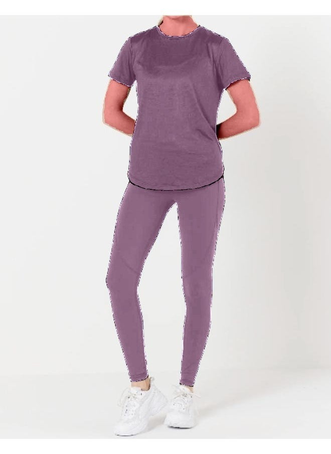 Generic Women's Sportswear Workout Set Pullover T-48  - Image 1