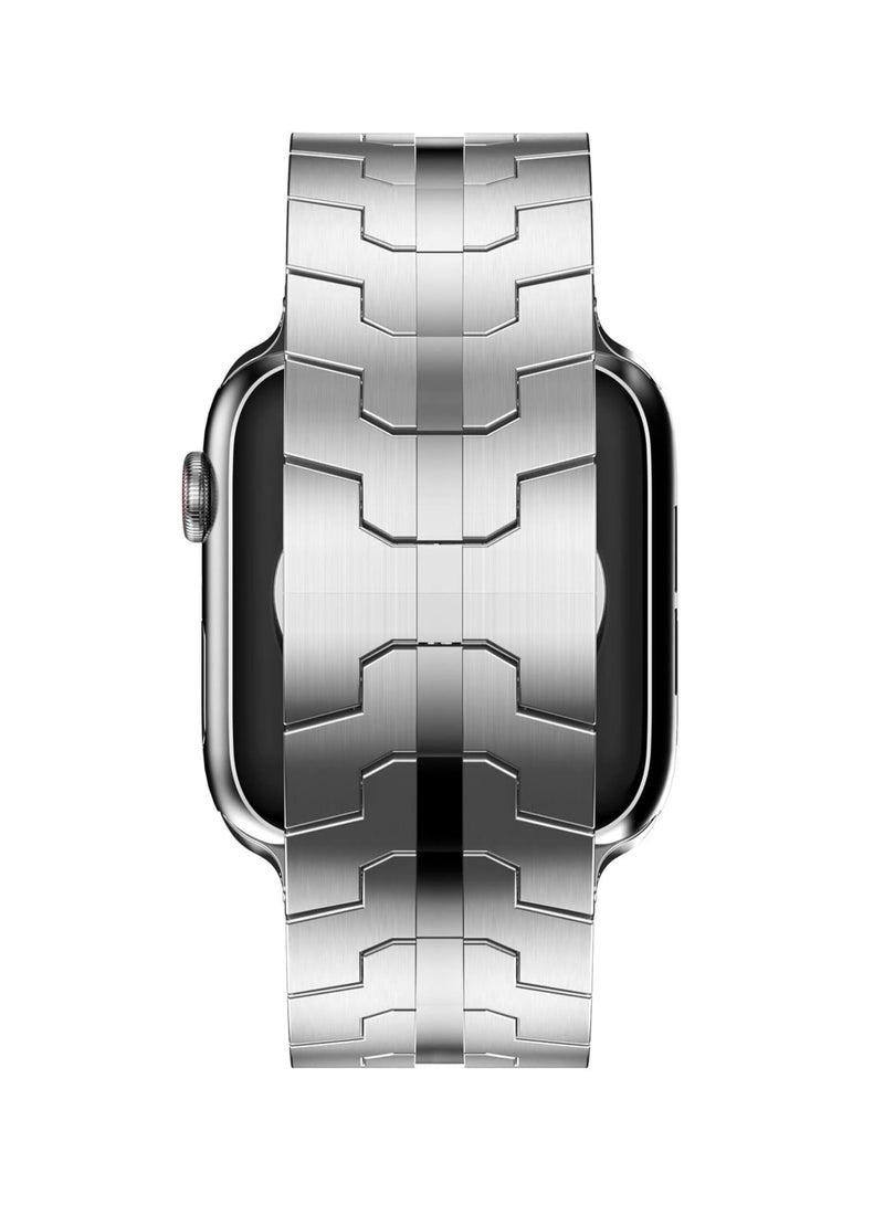 JAJEEK Stainless Steel Strap for iWatch 49mm, 46mm, 45mm, 44mm, 42mm – Black Metal Replacement Band for Apple Watch Ultra 3, Ultra 2, Ultra, Series 10, 9, 8, 7, SE, 6, 5, 4, 3, 2, 1 – Durable, Adjustable, Sleek Design - Image 3