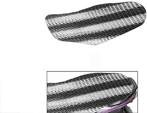 HUUSO Bike Stretchable Net Seat Cover (Black & White) Compatible with Hero Maestro - Image 2