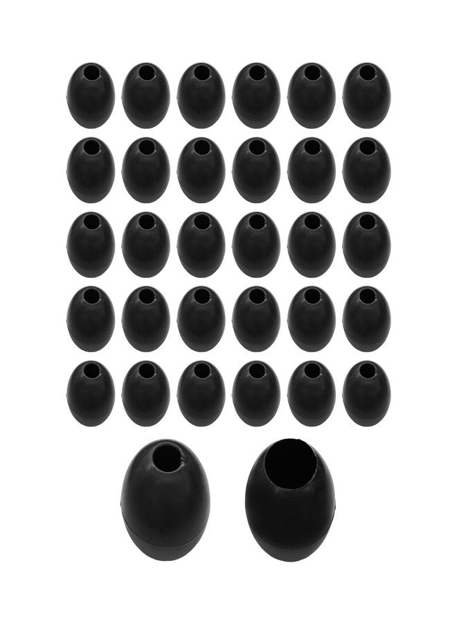Virello 32Pcs 28.5mm Plastic Bungee Cord Toggle Balls, Rubber Rope Ball End Locks for Elastic Rope, Tent, Canopy, Trampoline, Camping - Image 1