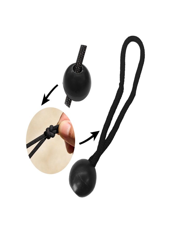 Virello 32Pcs 28.5mm Plastic Bungee Cord Toggle Balls, Rubber Rope Ball End Locks for Elastic Rope, Tent, Canopy, Trampoline, Camping - Image 4