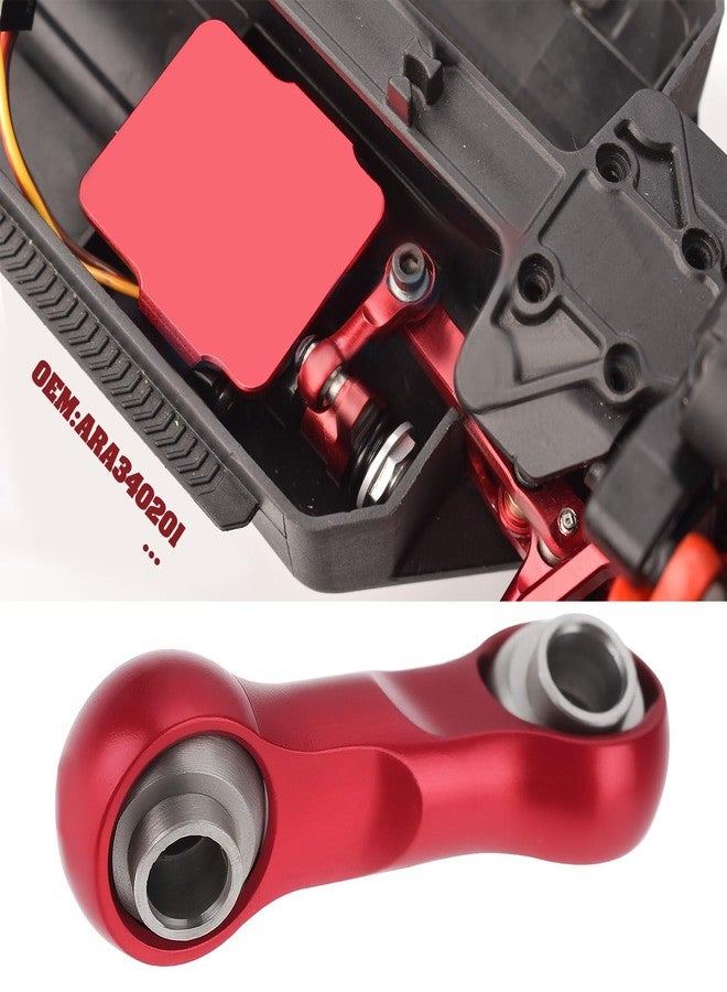 Briny River 1PC Red RC Car Steering Drag Link ARA340201 Compatible with ARRMA 1/18 Granite Grom Compatible with ARRMA 1/14 Mojave Grom Mega 380 - Image 2