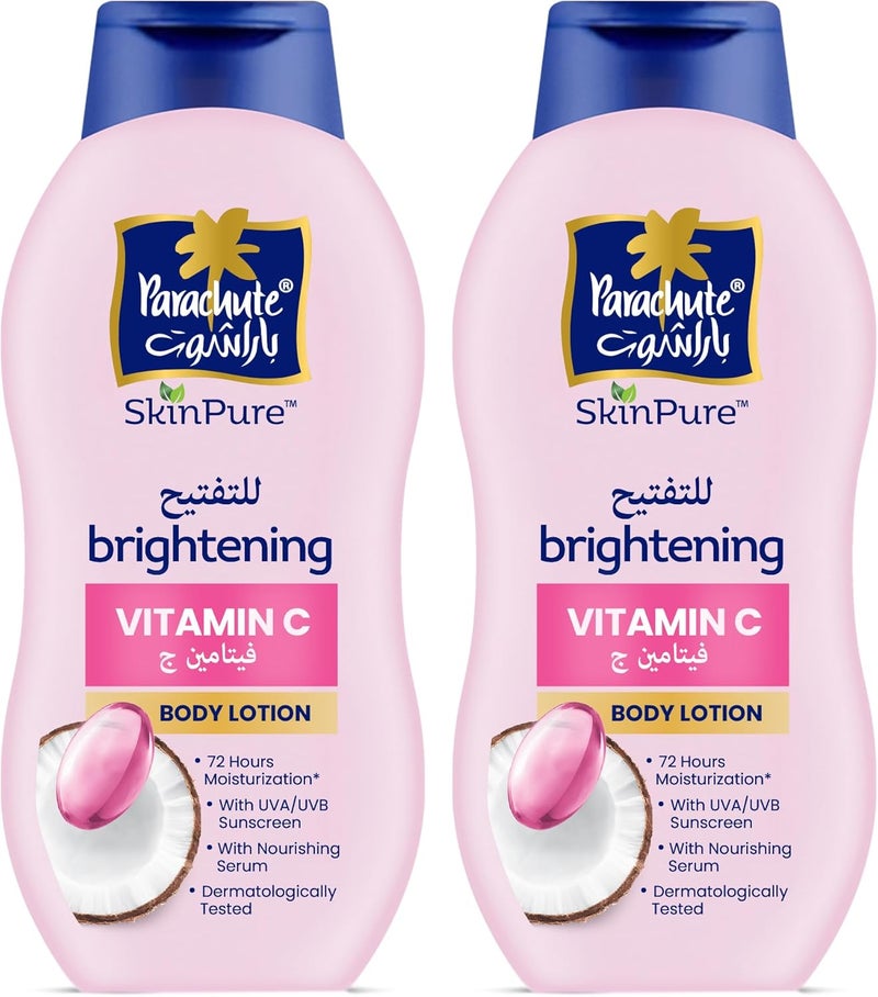 Parachute Skin Pure Vitamin C Body Lotion 400ML (Pack of 2) - Image 1