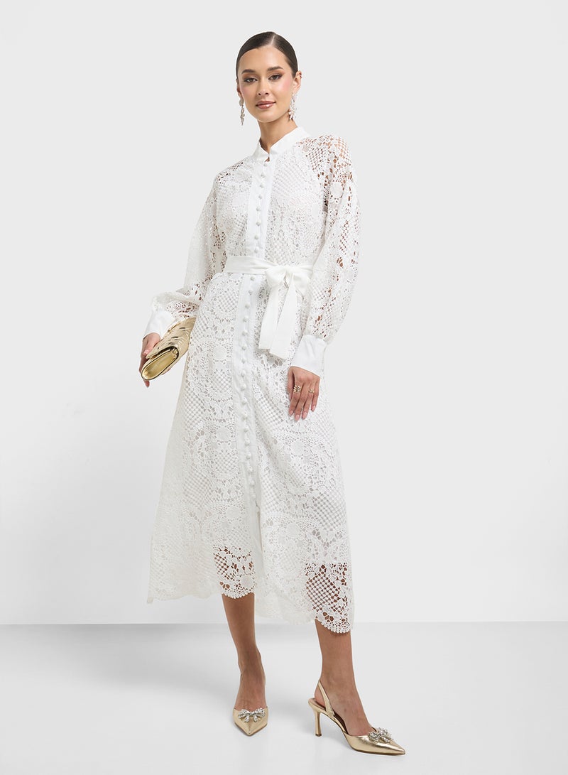 Khizana Lace Midi Dress  - Image 4