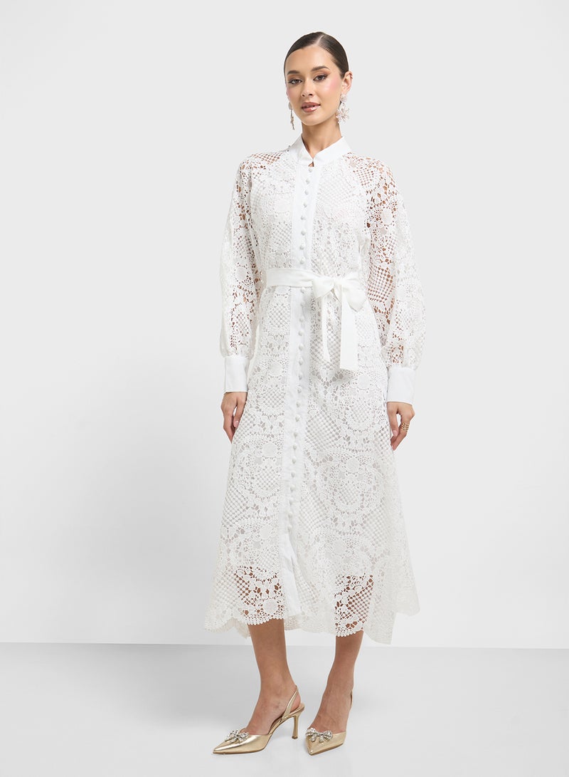 Khizana Lace Midi Dress  - Image 1
