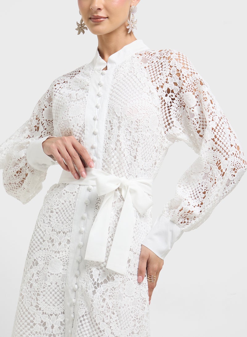 Khizana Lace Midi Dress  - Image 3