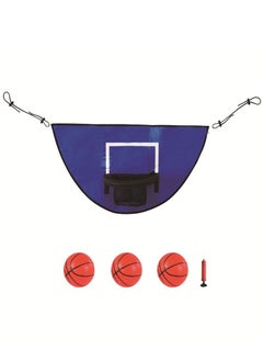 Trampoline Basketball Hoop Set with Air Pump and 3-Piece Mini Basketball, Suitable for Indoor and Outdoor Play as a Gift