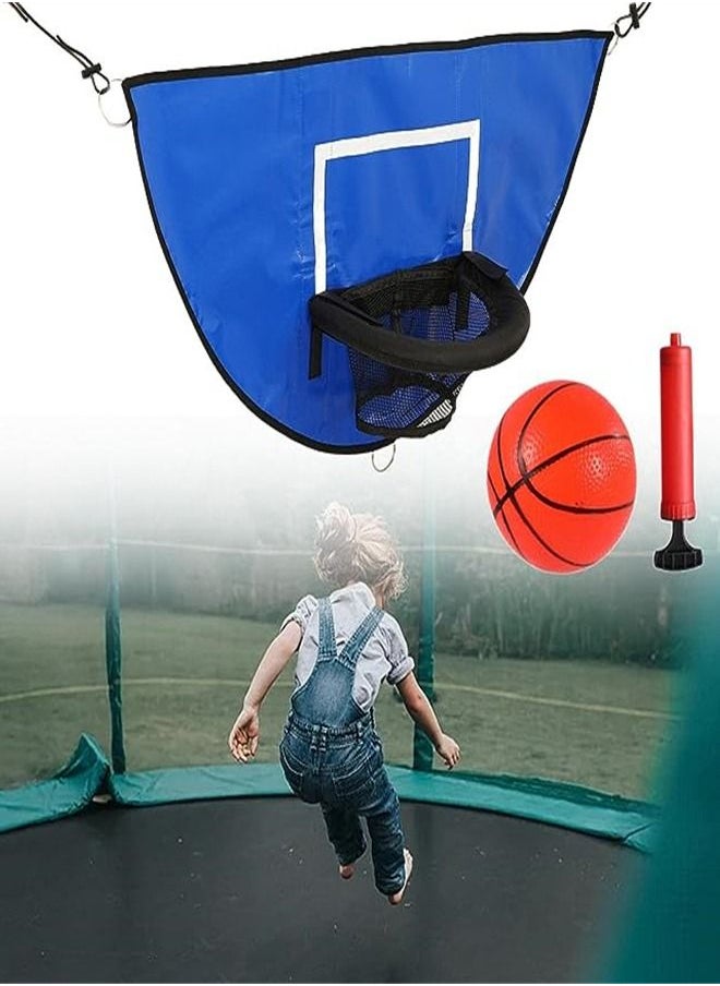 Generic - Trampoline Basketball Hoop Set with Air Pump and 3-Piece Mini Basketball, Suitable for Indoor and Outdoor Play as a Gift - Image 1