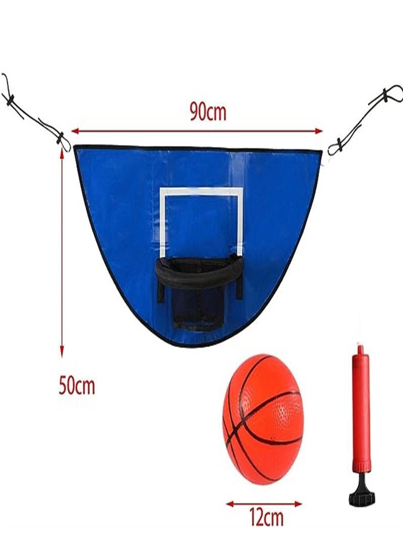 Generic - Trampoline Basketball Hoop Set with Air Pump and 3-Piece Mini Basketball, Suitable for Indoor and Outdoor Play as a Gift - Image 1