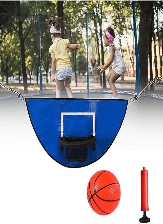 Generic - Trampoline Basketball Hoop Set with Air Pump and 3-Piece Mini Basketball, Suitable for Indoor and Outdoor Play as a Gift - Image 1